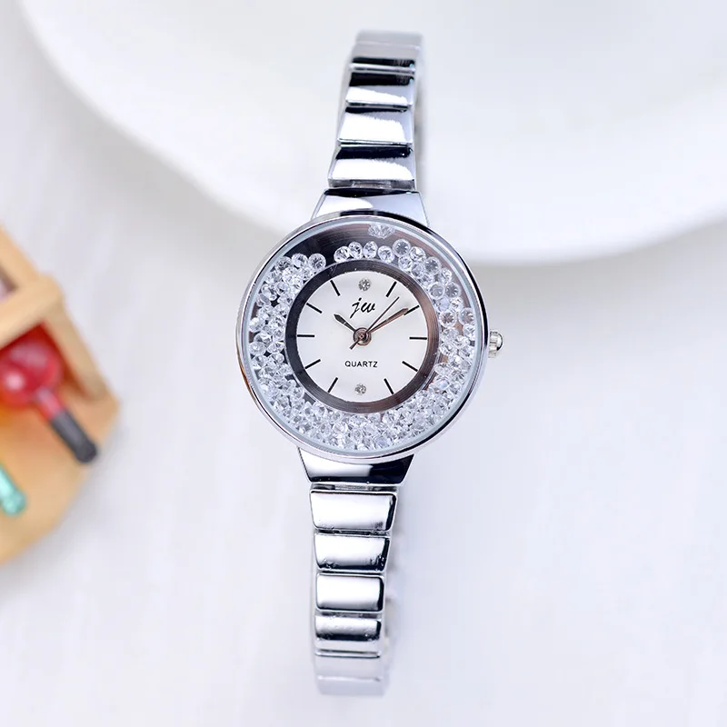 

Fashion Women Famous Brand Jw Luxury Crystal Rhinestone Rose Gold Womens Analog Dress Wristwatches Ladies Quartz Casual Watch