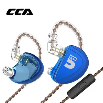 

CCA A10 In Ear Earphone With Mic Drive Units HiFi Monitoring 8 Balanced Armature HIFI Sports Headset With Detachable 2PIN Cable