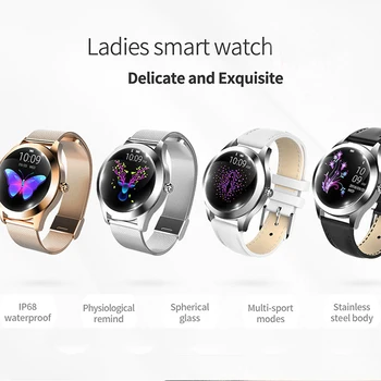 

Fashion Smartband Women Physiological Period Lovely Bracelet Heart Rate Monitor Sleep Monitoring Smartwatch connect IOS Android