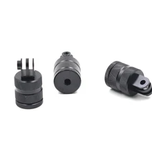 For GoPro Hero 5 4 SJCAM SJ4000 Aluminium 360 Degree Rotatable Mount Adapter for Go pro Accessories for XiaoMi Yi Action Camera