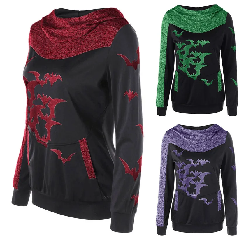 Buy Halloween Hoodies Sweatshirts Women Party Long