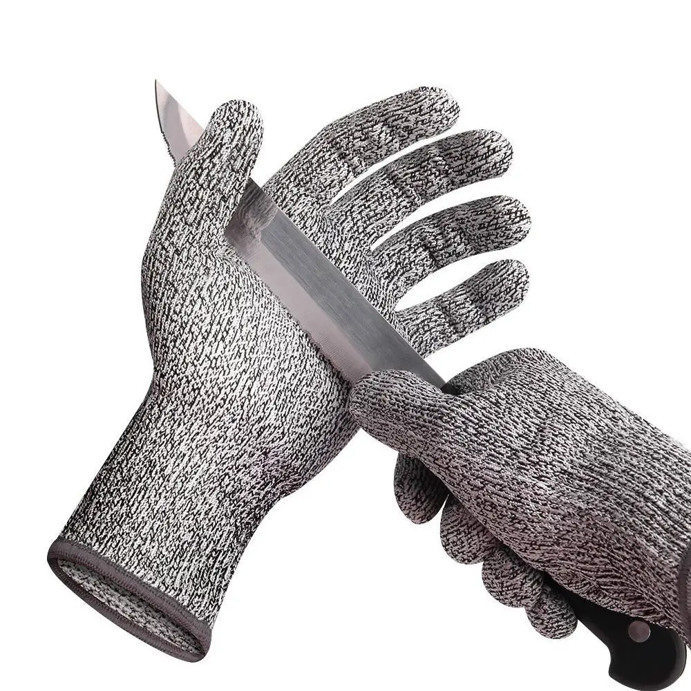 5-уровневая ножевой перчатки Кухня на нескользящей подошве 13-Pin устойчивые к порезам убоя перчатки