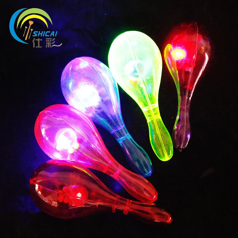 4pcs / Glowing sand hammer wedding party flash props handy toy sound cheering supplies atmosphere toys free shipping | Дом и сад