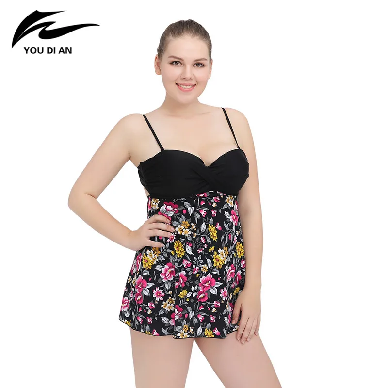 Summer Style Women Two Pieces Swimsuit Plus Size Swimwear Padded