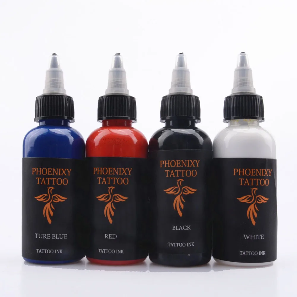 Permanent Makeup Pigment Color Tattoo Ink kit 4 Colors Micropigment