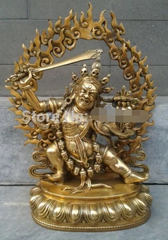 

free shipping Tibetan Buddhist bronze MANJUSHRI buddha statue 14 cm