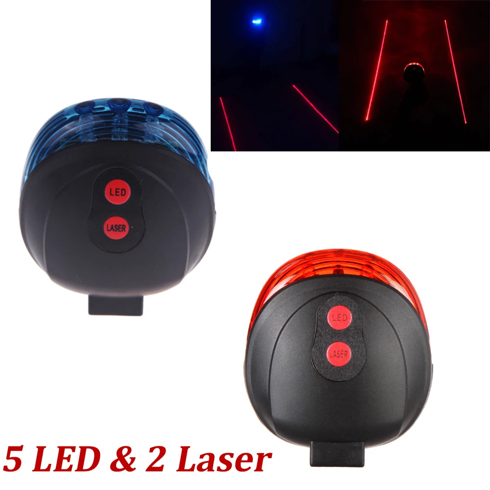 Road Bicycle Laser Tail Light Bike Safety Back Rear LED Light Taillight