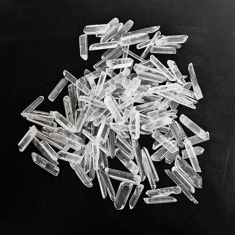 

Natural quartz crystals 20-50mm stone quartz point and fragment 100g wicca stones and crystals