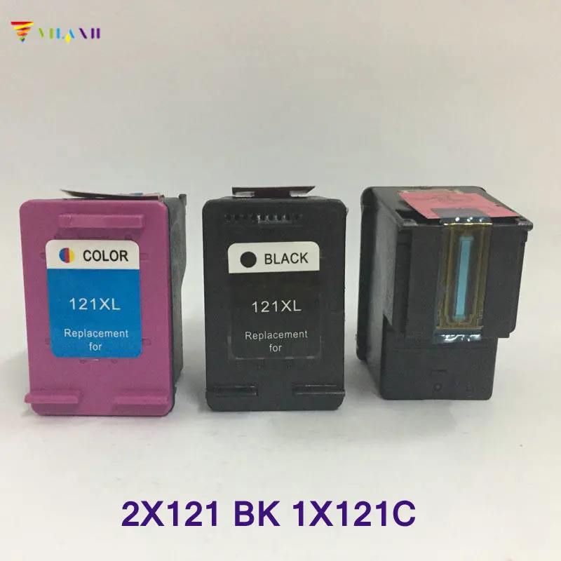 Совместимый картридж Vilaxh для HP 121 121xl Deskjet 2050 1050 F2560 F4283 F2423 F2483 F2493 F4275 F2420 F2480|ink