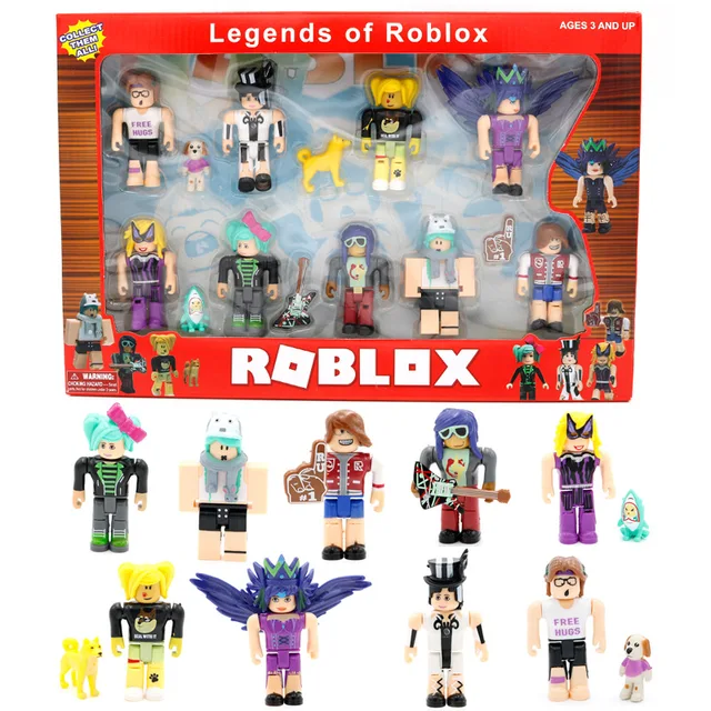 Us 1159 45 Off9pcslot Roblox Blocks Cute Action Figures Plastic Pvc Birthday Christmas Gifts Collectible Funs Toys Children 2018 Roblox Toy In - 