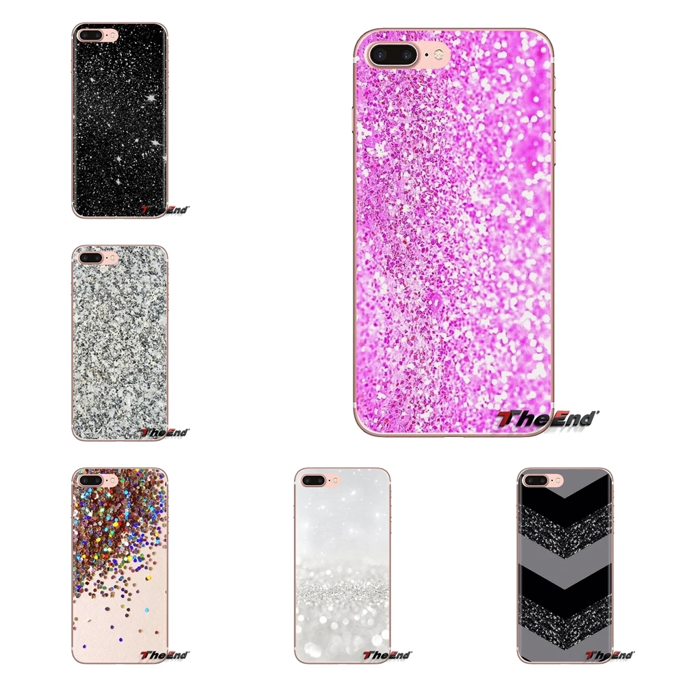 Silicone Shell Cases Pastel Purple Sparkle Glitter For LG G3 G4 Mini G5 G6 G7 Q6 Q7 Q8 Q9 V10 V20 V30 X Power 2 3 K10 K4 K8 2017 |