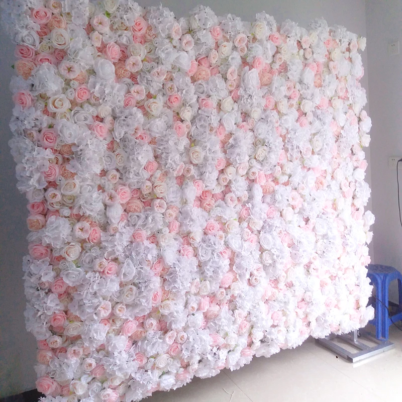 

SPR 24 шт./лот babypink 3D выше свадебный цветок настенный декоративный фон оптовая продажа искусственный цветок скатерть