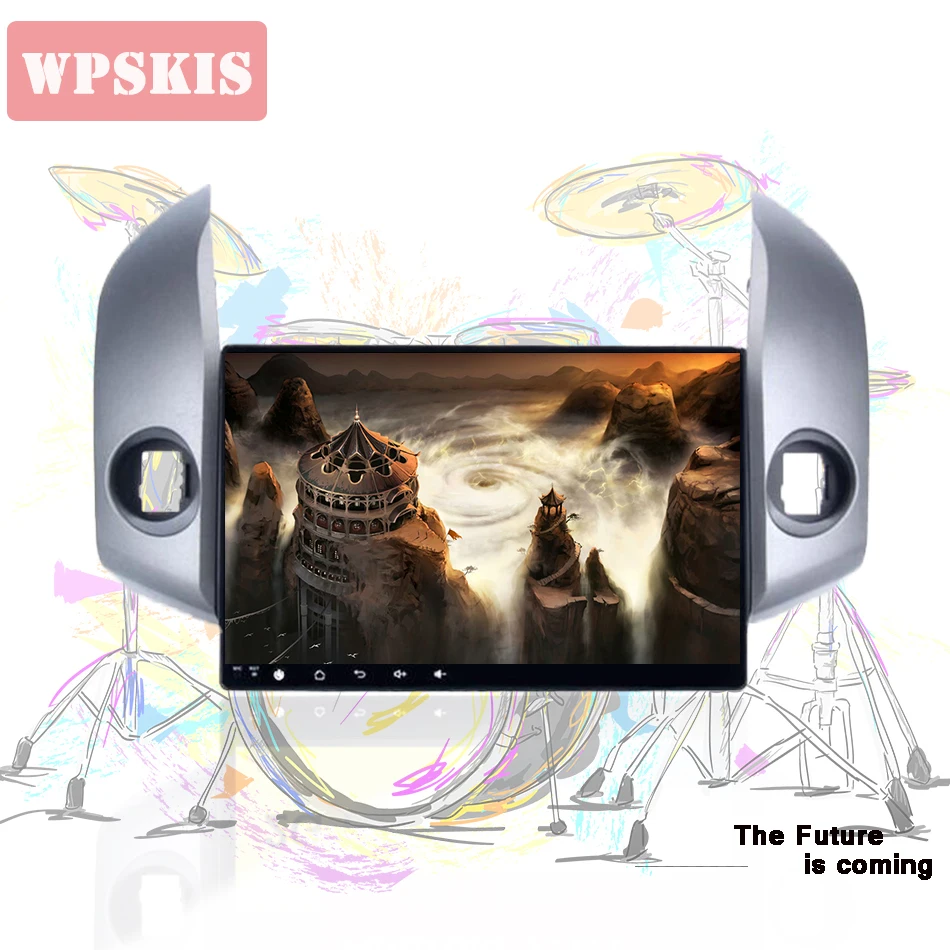 Octa core Android 10.0 Car dvd Player For Toyota RAV4 Rav 4 2007 2008 2009 2010 2011 Car dvd gps WIFI RDS 1024*600 Multimedia