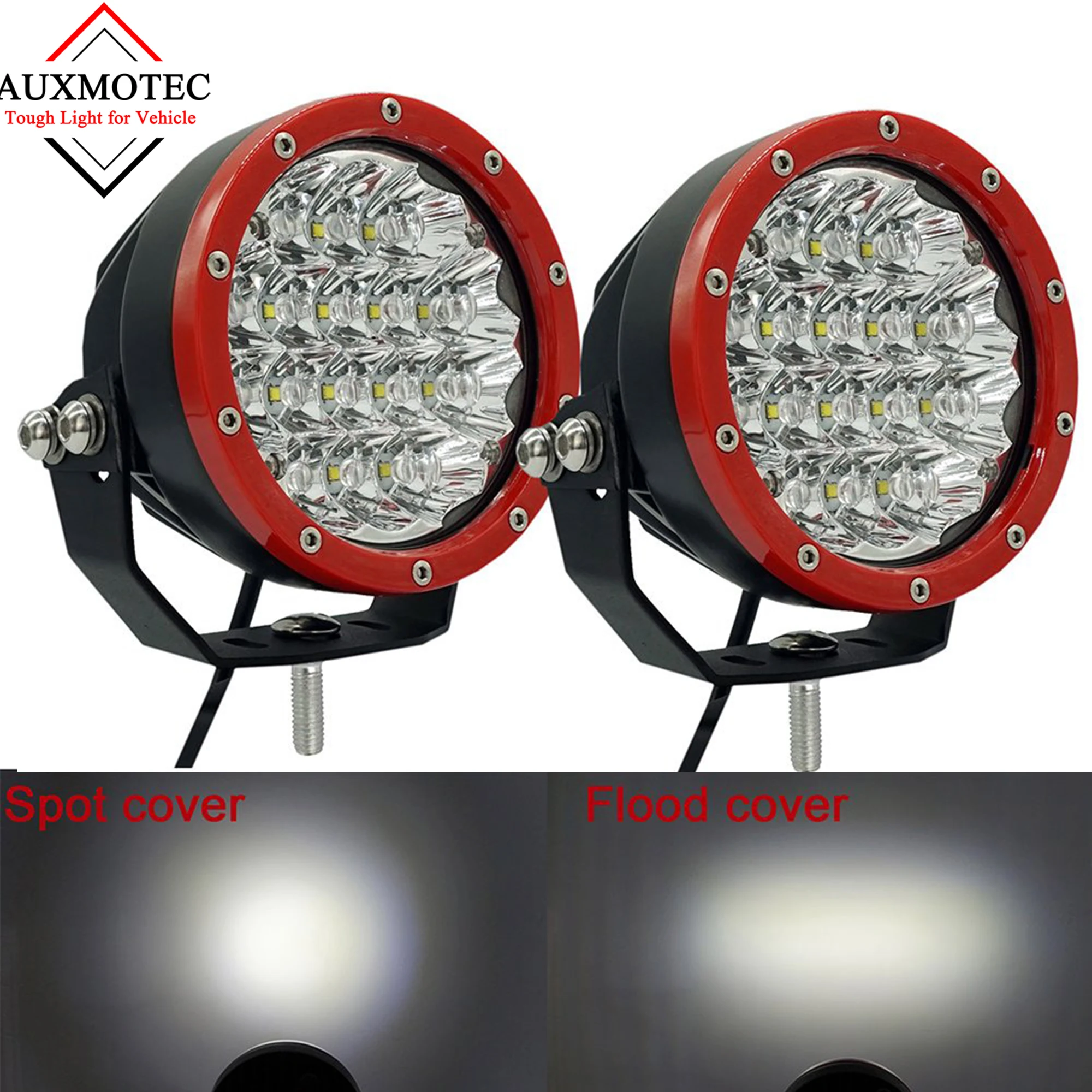 60W Round Led Driving Light 12V 5inch Mini Spot Led Driving Lights for Truck Wrangler JK 4X4 4WD Pickup Motorcycles Offroad Light Bar Car Off-road F150 SUV Led Pods (1)