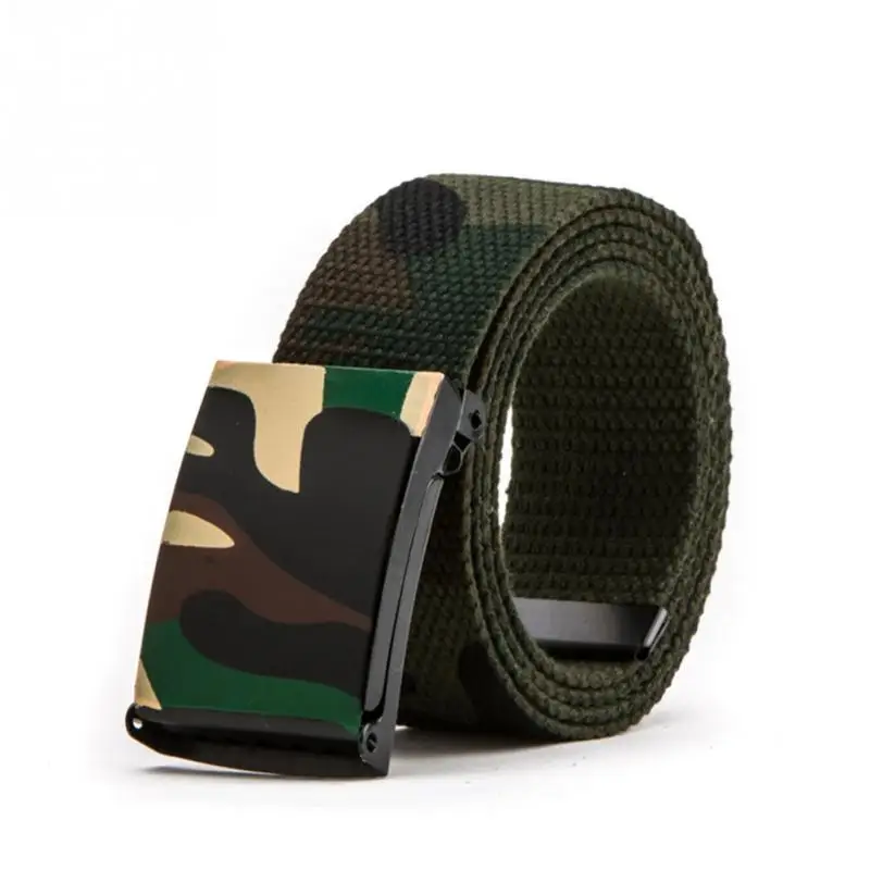 

NEW Unisex Camouflage Print Korean Style Fashion Casual Belt Couples lovers Man Woman Canvas Smooth Buckle Waist Belt gifts