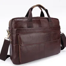 Мужской Повседневный портфель, деловая сумка на плечо из натуральной кожи, мужские сумки-мессенджеры, сумка для компьютера, ноутбука, мужские дорожные сумки