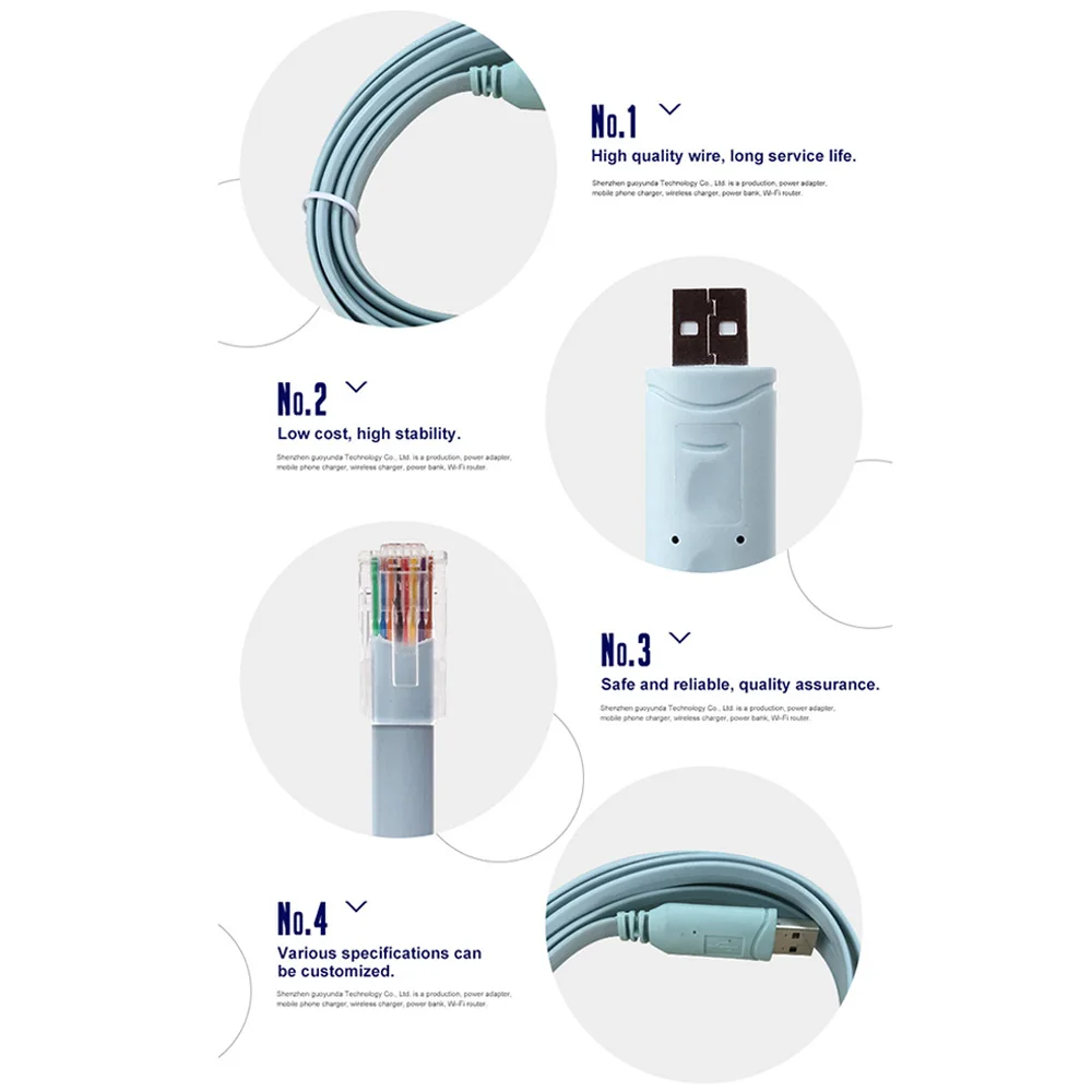 FDBRO Новый USB консольный кабель FTDI чип к RJ45 адаптер для Cisco H3C HP роутеры Настройка и