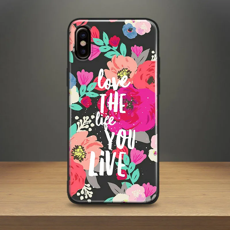 Sweet Pea Floral quotes Aesthetic Soft Silicone Phone Case