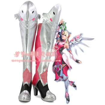 

[Customize]Game OW D.Va DVA Angel Mercy Boots Cosplay Shoes Any sizes NEW free ship