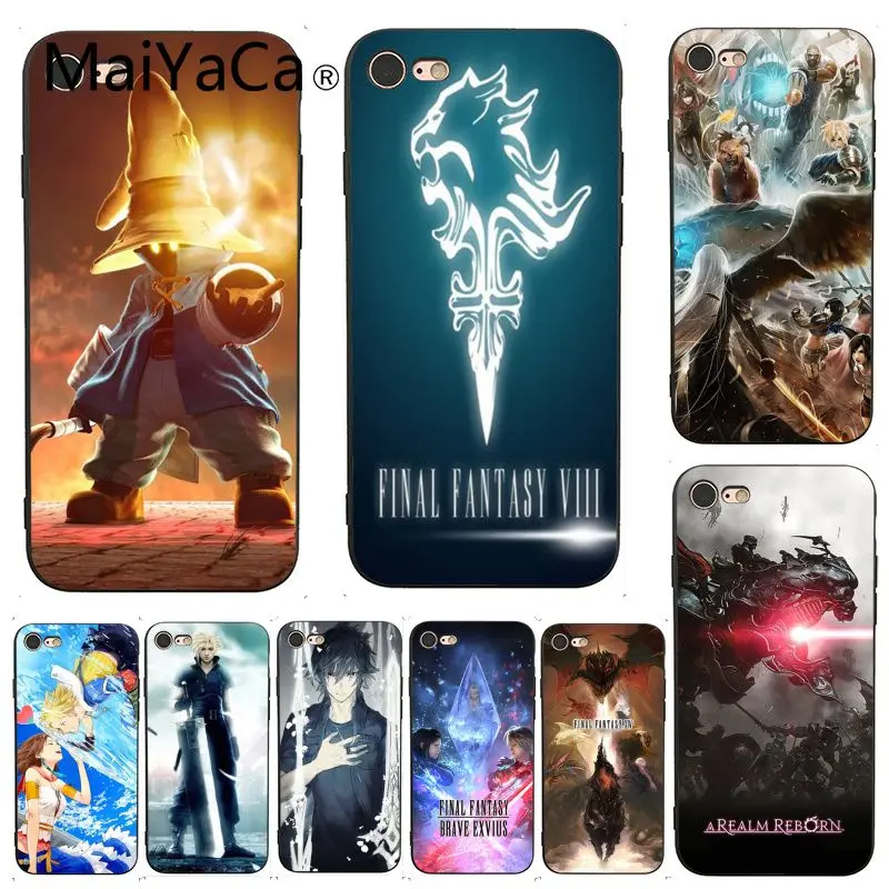 

MaiYaCa For iphone 7 6 X Case Final Fantasy Design Outstanding Soft Phone Case for iPhone 7 6 X 8 6s Plus 5 5S SE XS XR Case