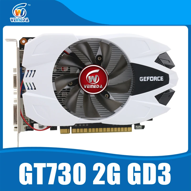 Geforce видеокарта Оригинальный GT730 2 ГБ GDDR3 902/1600 МГц для настольных | Компьютеры и