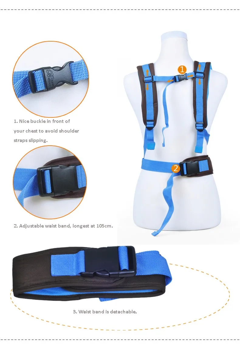 2-30 Months Breathable Multifunctional Front Facing Baby Carrier Infant Sling Backpack Pouch Wrap Baby Kangaroo_999
