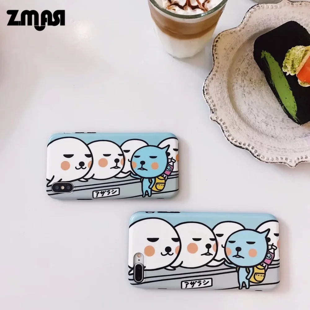 ZMASI мультфильм рисунок телефон чехол для iPhone X Чехлы 7 8 6 6s плюс задняя крышка