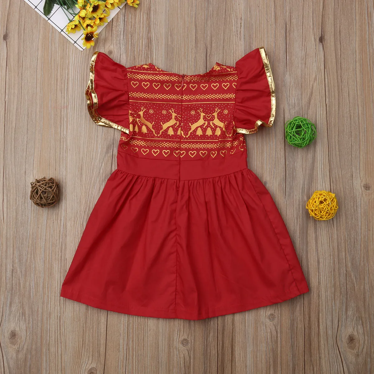 Рождественские подарки; платье для малышей; Летние вечерние платья-пачки принцессы с оленем для маленьких девочек; Рождественский сарафан без рукавов для маленьких девочек
