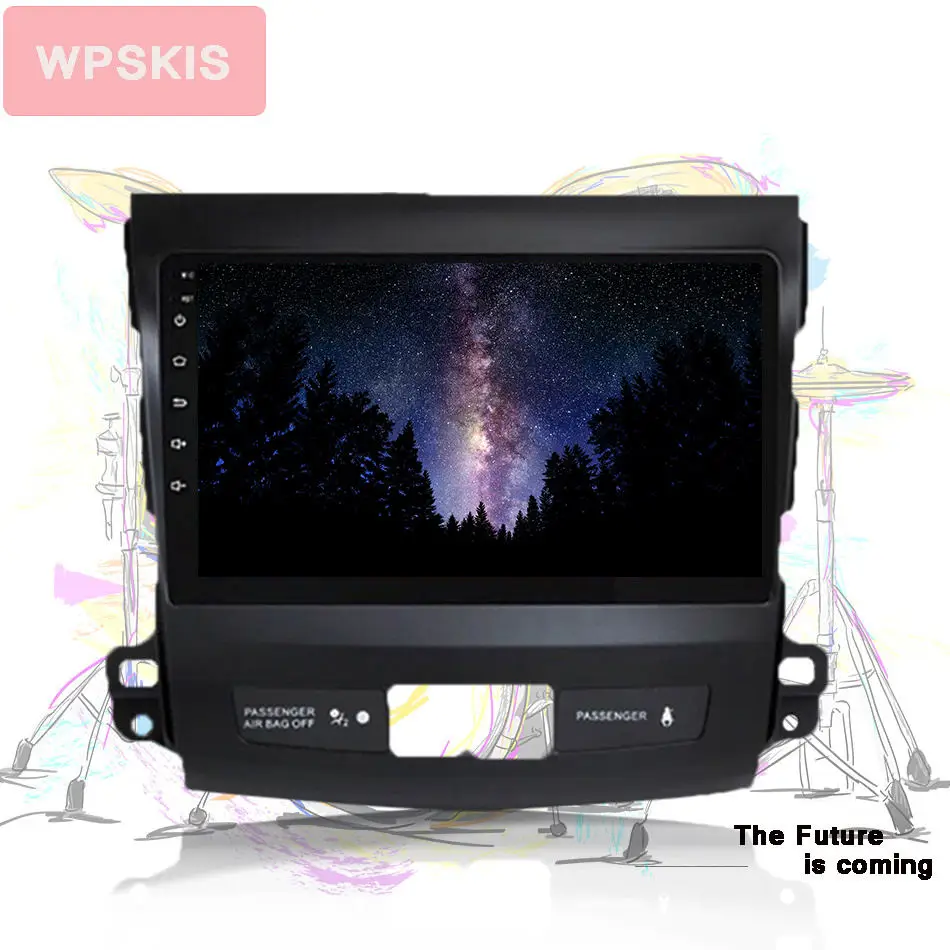 9 &quotAndroid 10 0 автомобильный dvd GPS плеер Navi для Mitsubishi Outlander 2005-2013 с 6 + 128G Восьмиядерный