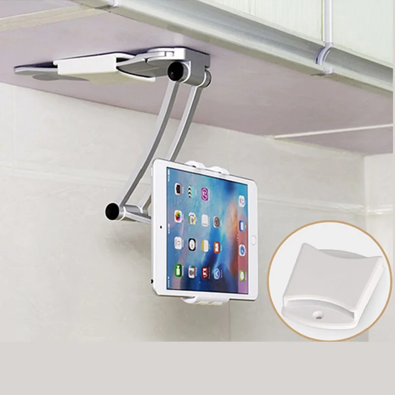 

Wall Desk Tablet Stands Kitchen Tablet Mount Stand Phone Holder Fit For 4-10.5 inch Width Metal Bracket Notebook Holdersd