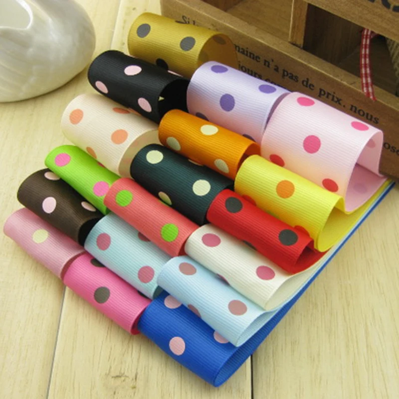 5meter/lot polyester 38mm printed ribbed ribbon dress head packaging for flowers ribbon material grosgrain ribbon  T-010