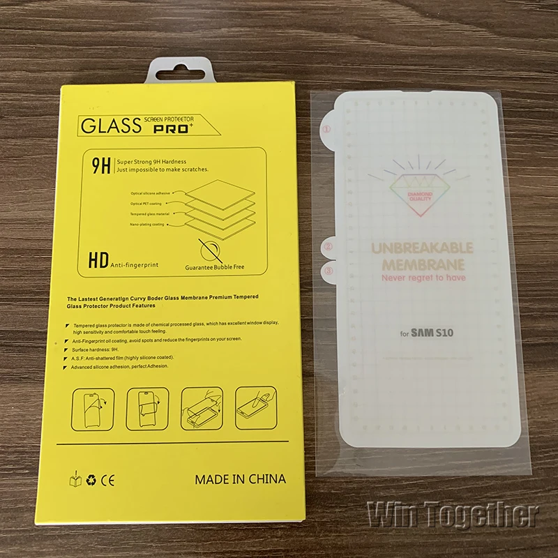 200 шт Алмазный гибкий 9H стекло отпечатков пальцев Разблокировка для iPhone X XR XS Max для samsung Galaxy S10 S10E S10PlusBy DHL