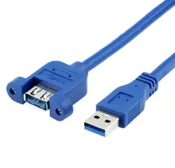 USB 3,0 панель-крепление типа A штекер типа A Женский Шнур высокая скорость USB 3,0 удлинитель синхронизации данных УДЛИНИТЕЛЬ шнур для компьютера