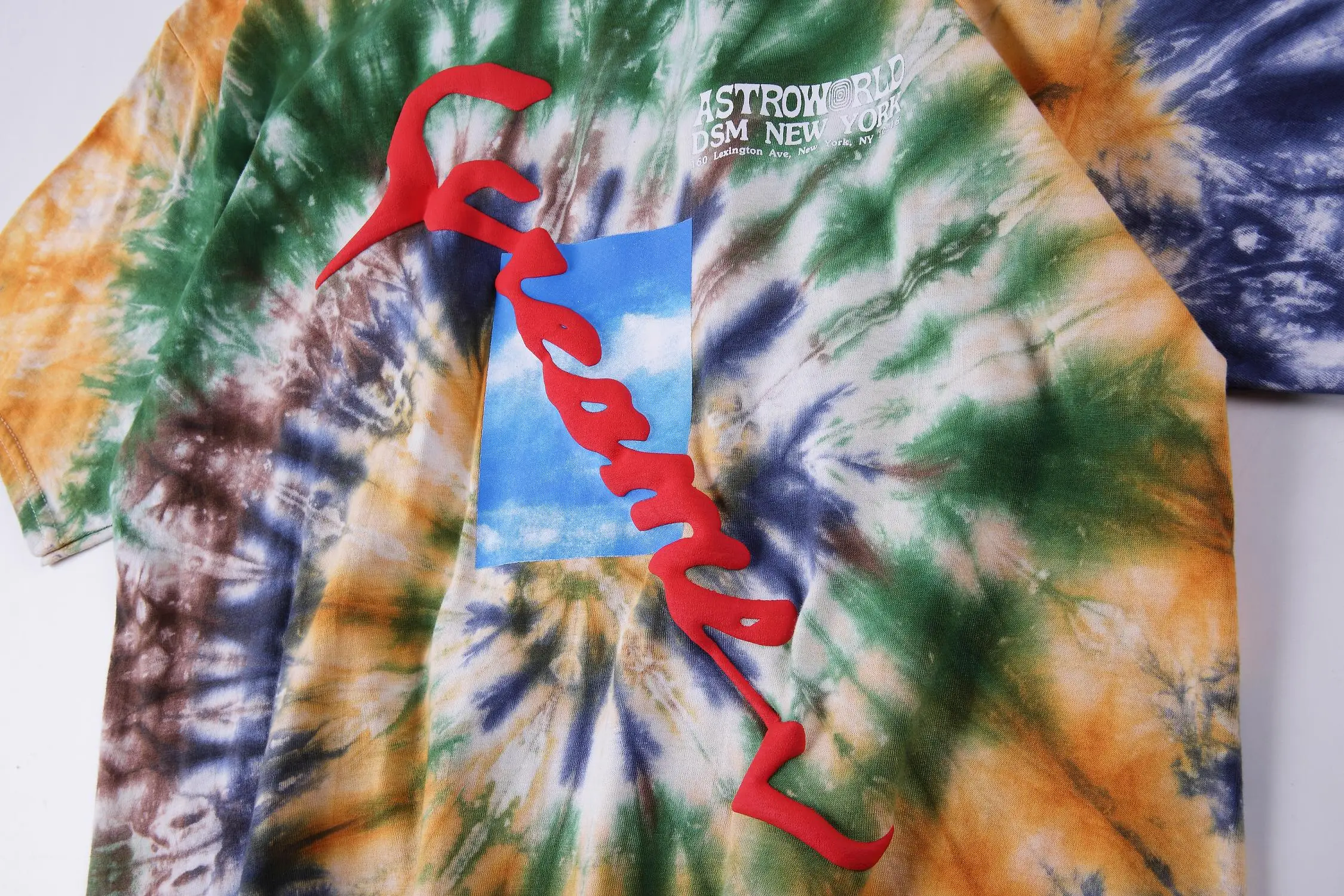 19SS с изображением Трэвиса Скотта Astroworld футболка 1:1 высокого качества с смайликом футболка цветная футболка уличного рынка хип хоп ASTROWORLD Футболка Топ