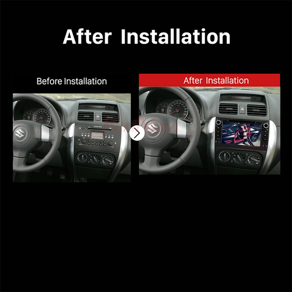 Flash Deal KiriNavi Octa core 4G LET android 7 car radio for Suzuki SX4 multimedia system 2006 - 2011 support 4K Video 4G 2