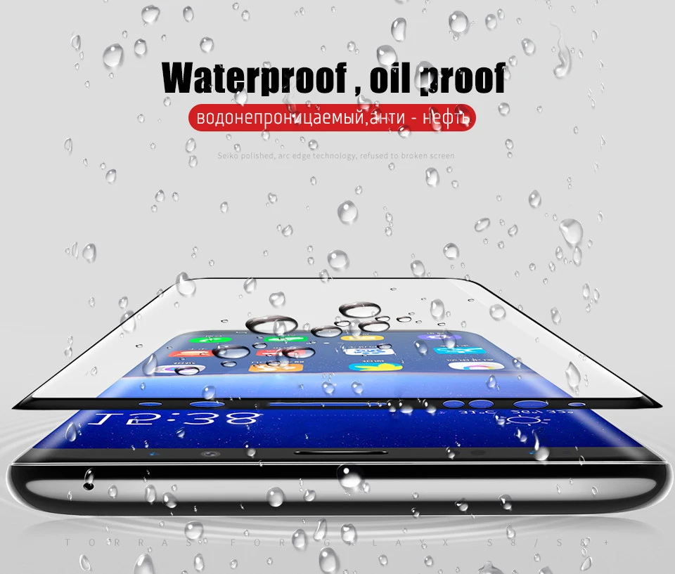 Proelio 3D закаленное Стекло для samsung Galaxy S9 плюс полное покрытие Экран протектор S8