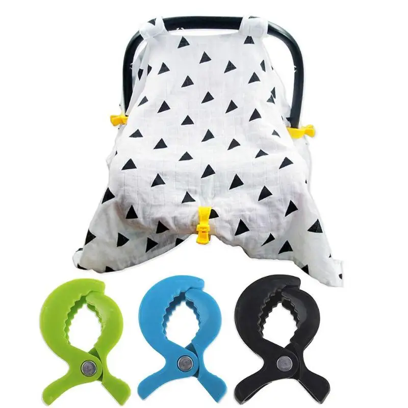 

2pcs/lot Baby Car Accessories Colorful Plastic Pushchair Toy Clip Pram Stroller Peg To Hook Cover Blanket Mosquito Net Clips