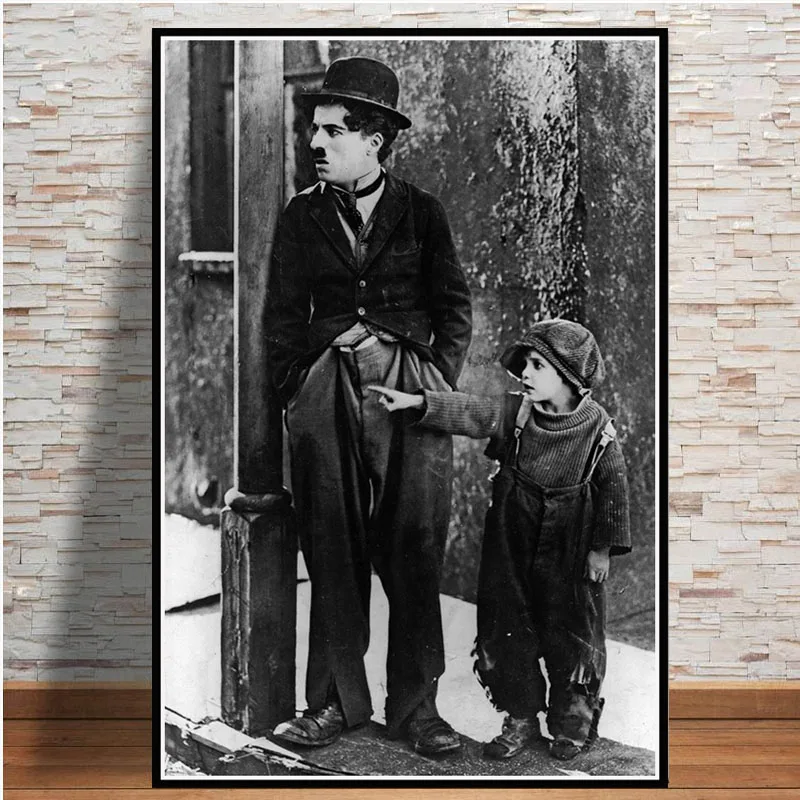 

Painting Retro The Kid Charlie Chaplin Funny Actor Movie Poster And Prints Art Wall Art Wall Pictures For Living Room Home Decor