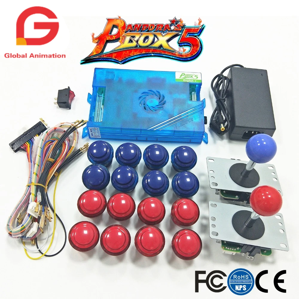 

2 Player Arcade Mame Joystick And Original Pandora Box 5 Home Edition 960 In 1 Motherboard Game DIY Kit For Arcade Machine