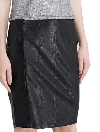 Уникальный Дизайн Асимметричная Женская юбка черного цвета змеиная кожа с принтом сексуальные женские юбки Клубная одежда для вечеринок кожаная юбка-карандаш из искусственной кожи