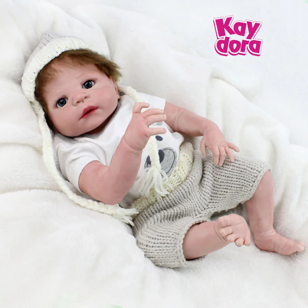 

Kaydora 22 Inch Full Silicone Reborn Doll 55 CM Lifelike Dolls Reborn Boy Dolls With Cute Clothes Birthday Gift For COLLECTION