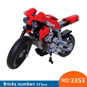 

New 3353 3354 motorcycle exploiture Building Blocks Sets Educational DIY Toys Bricks toys best gift 8051