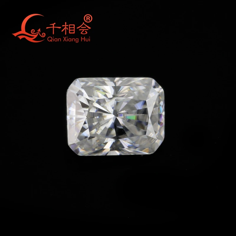 

DF GH IJ white color Moissanites radiant cut shpae Sic material loose stone