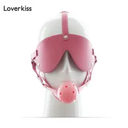 Loverkiss пикантные бондаж Гуд секс маска с открытым рот кляп эротические игрушки, БДСМ ведомого Секс-игрушки для пар 221302050
