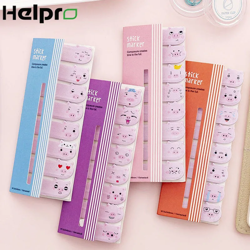 

Helpro 120sheets New Kawaii Cartoon Sticky Notes Stationery Animal Memo Pad DIY Office School Supplies Wholesale