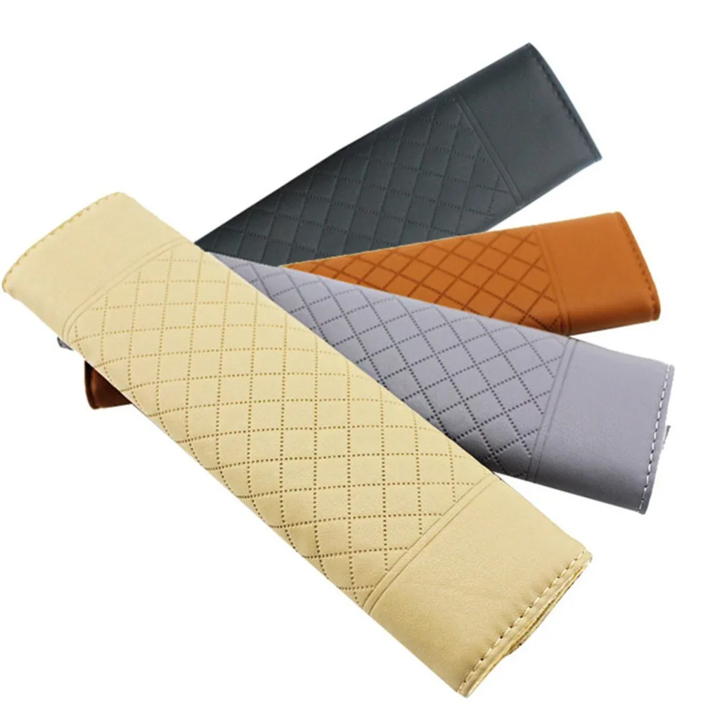 Comfortable Seat Belt Pad Soft PU Leather Seat Belt Shoulder Pad Car