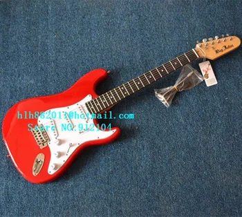 

free shipping new Big John single wave electric guitar in red with basswood body and rosewood fingerboard F-3334