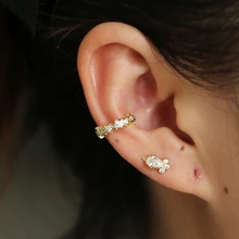 Минималистичные простые серьги-гвоздики из кубического циркония, Стерлинговое Серебро 925 пробы, золотой цвет, высокое качество, милые маленькие Изящные серебряные серьги, подарок