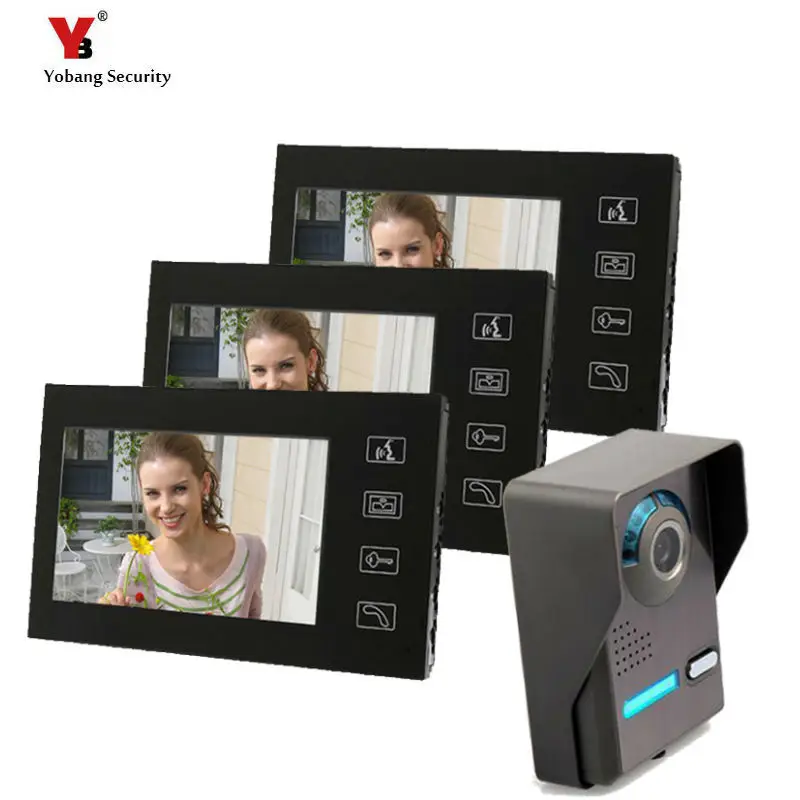 Yobang Security Video Door bell Phone font b Camera b font Home Apartment Entry Kit Touch