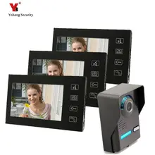 Yobang Security Video Door bell Phone Camera Home Apartment Entry Kit Touch LCD Screen 7″ Door Monitor Doorbell Video Intercom